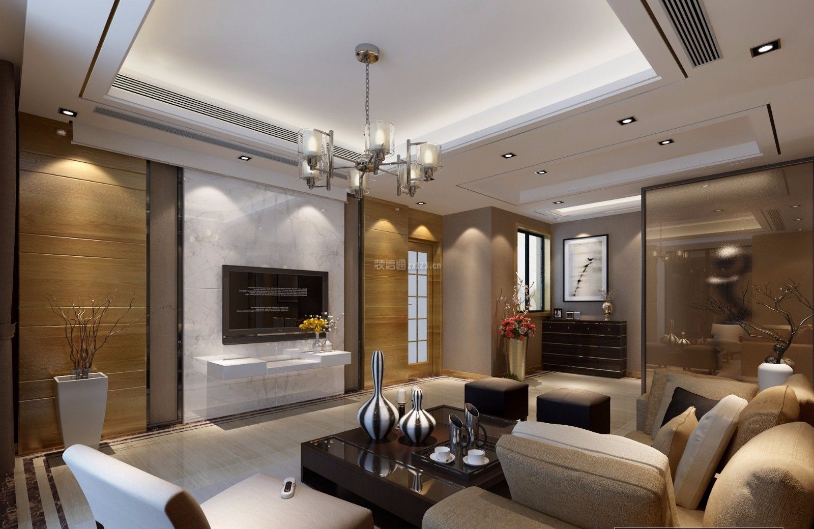 重庆市美式风格138平米装修效果图案例_重庆国宇装饰装修设计案例