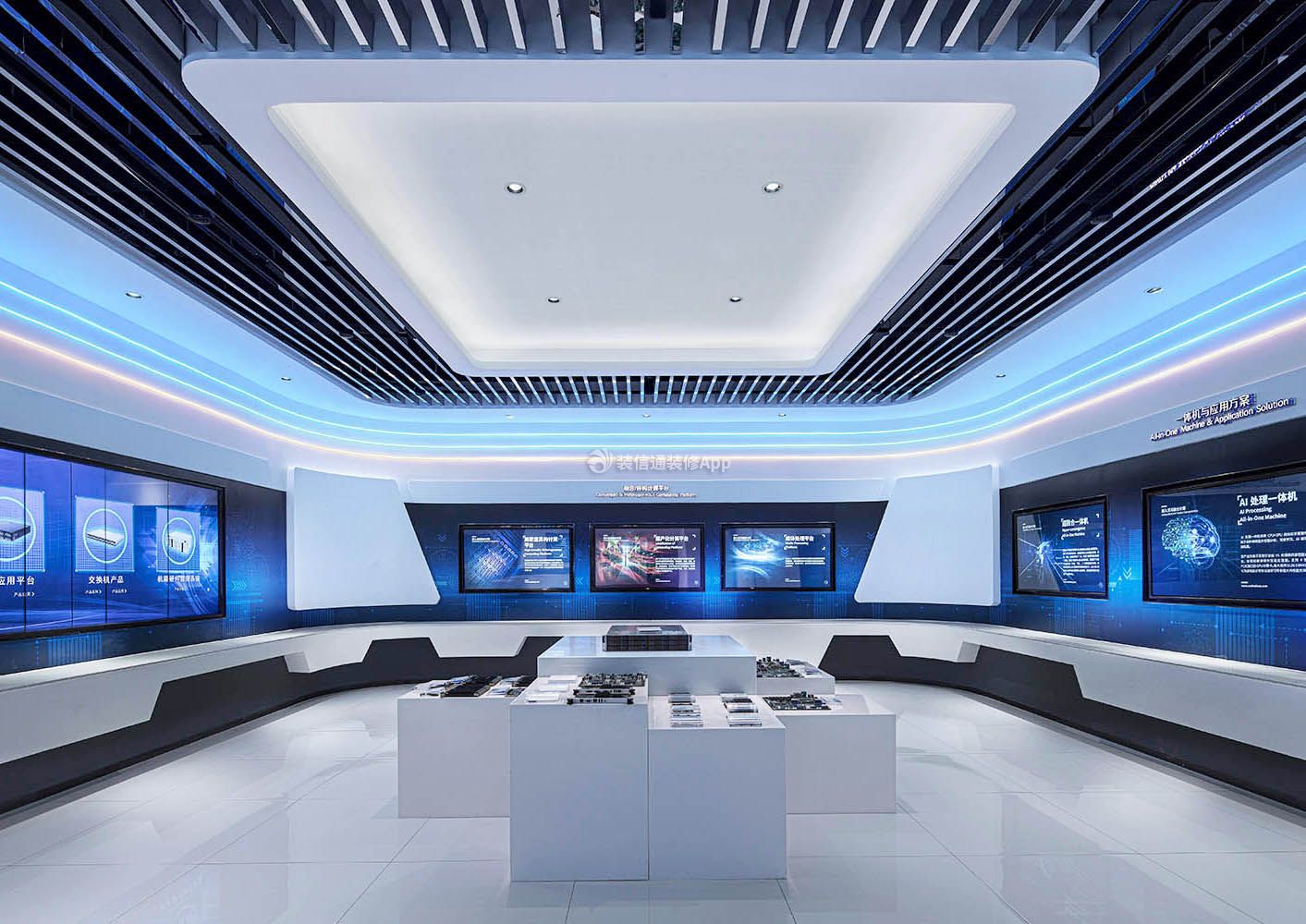 2022科技展厅吊顶装设计效果图