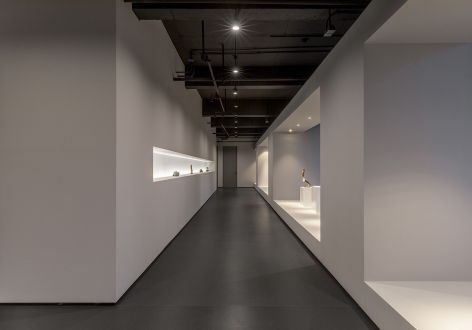 1000平方展馆极简装修案例