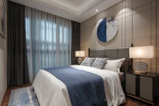 新中式风格177平米卧室床家装效果图