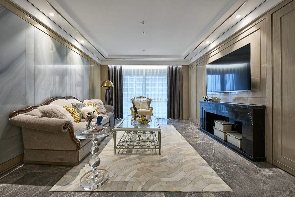 南宁建发央玺混搭风格180平米装修效果图案例_美饰美家装饰装修设计