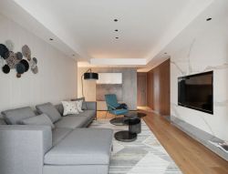 现代风格客厅布艺沙发装修效果图2022
