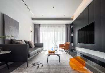 新榕金江首府现代风三居室117平米设计效果图案例