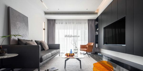 新榕金江首府现代风三居室117平米设计效果图案例