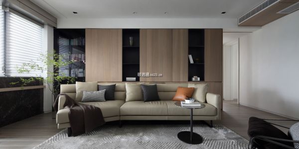 保利和光尘樾150平简约风格三居室装修案例