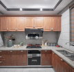 150平方米家庭L型厨房装潢设计效果图