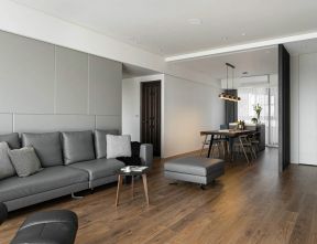 150平方米客厅木地板装修设计效果图片