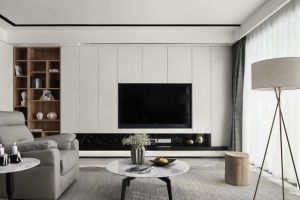 [精艺求新装饰公司]客厅电视墙设计方案 客厅电视墙如何创新设计