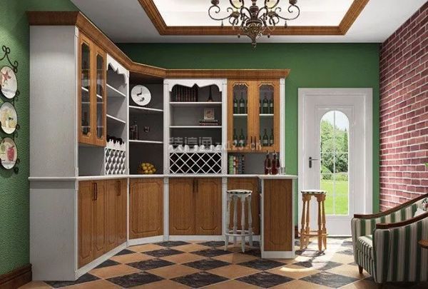 [沈阳实创装饰]推拉门带酒柜设计方法 家装酒柜装修设计
