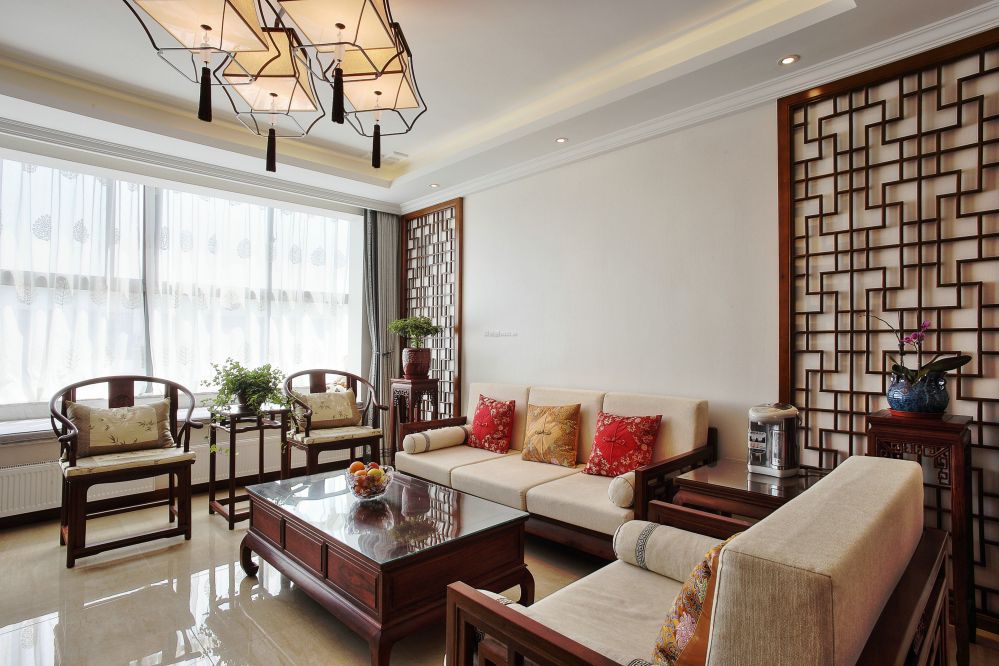 中式客厅风格装修效果图 中式客厅装潢设计