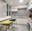 90平方米现代风格U型厨房装修设计效果图