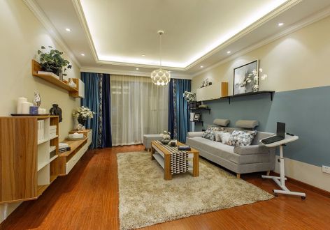 仙龙湾山庄110㎡二居室现代风格装修案例