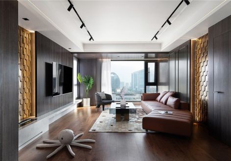 天健云山府现代风格140平米四室两厅装修案例