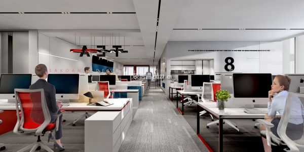办公场所现代风格1238㎡设计方案