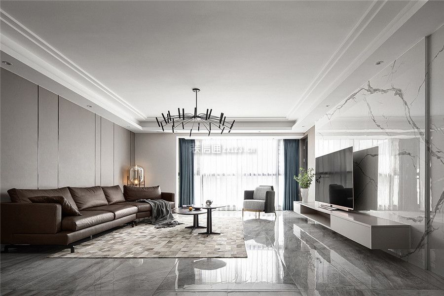 济南新华尚水湾现代风格184平米设计方案 _装信通网