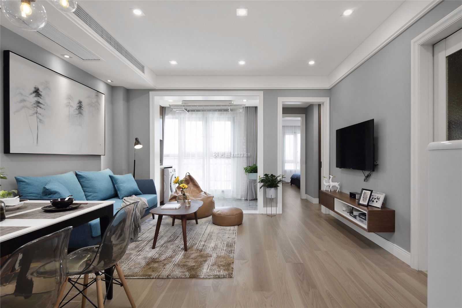 北欧客厅装修效果图风格 北欧客厅沙发设计效果图