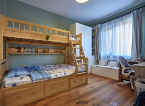 140平方米儿童房实木床装修效果图