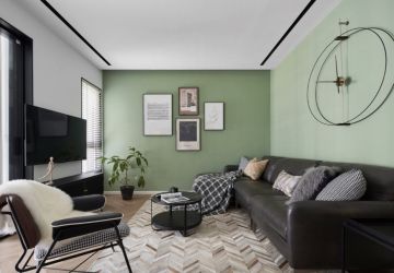 罗源湾滨海新城现代风三居室140平米设计效果图案例
