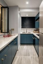 美式风格89平米厨房橱柜家装效果图