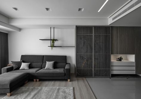 合能枫丹新里112平现代风格三居室装修案例