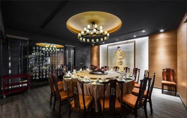 郑州中餐厅中式风格550平米装修案例