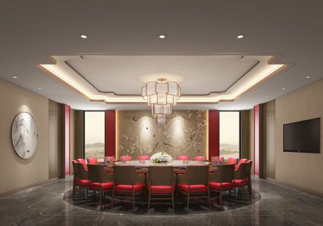 广州酒店轻奢风格3269平米装修案例