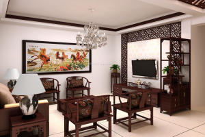 [成都蓉易装]中式小客厅如何设计，中式小客厅设计技巧