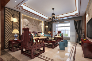 现代中式客厅设计