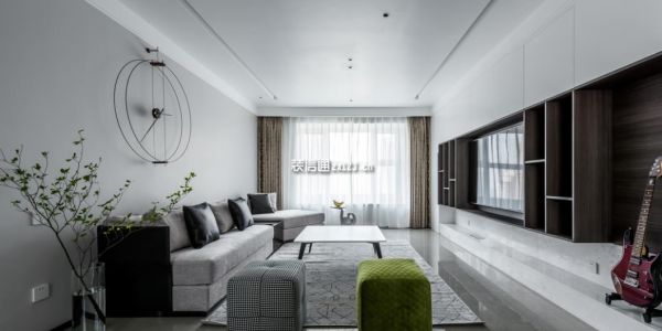 碧桂园东港国际100㎡两房现代风格装修案例