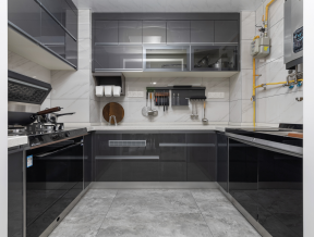 现代厨房装修效果图片 厨房设计与装修 厨房设计图片欣赏