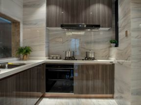 100平方米家庭厨房橱柜装修效果图
