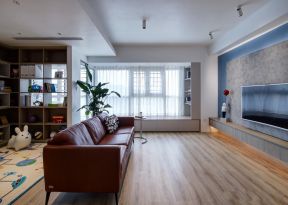 100平方米客厅木地板装修设计效果图