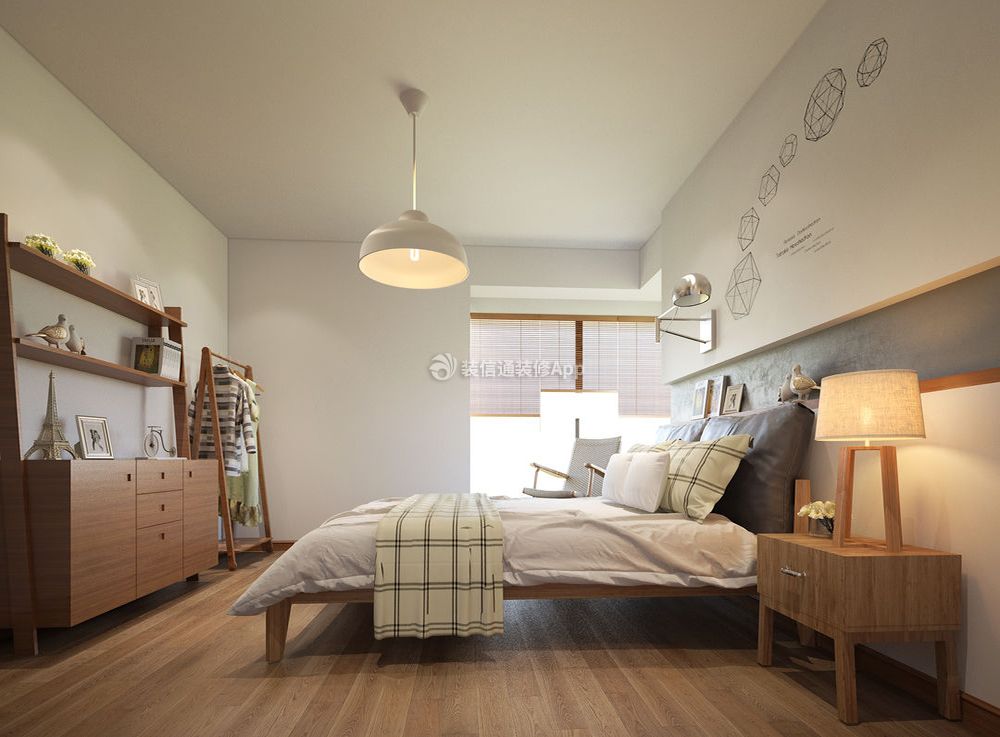 70平方米日式卧室装潢设计效果图