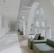 现代风格高档美容院走廊休息区设计图