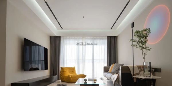 龙泉壹号122㎡三居室现代风格装修案例