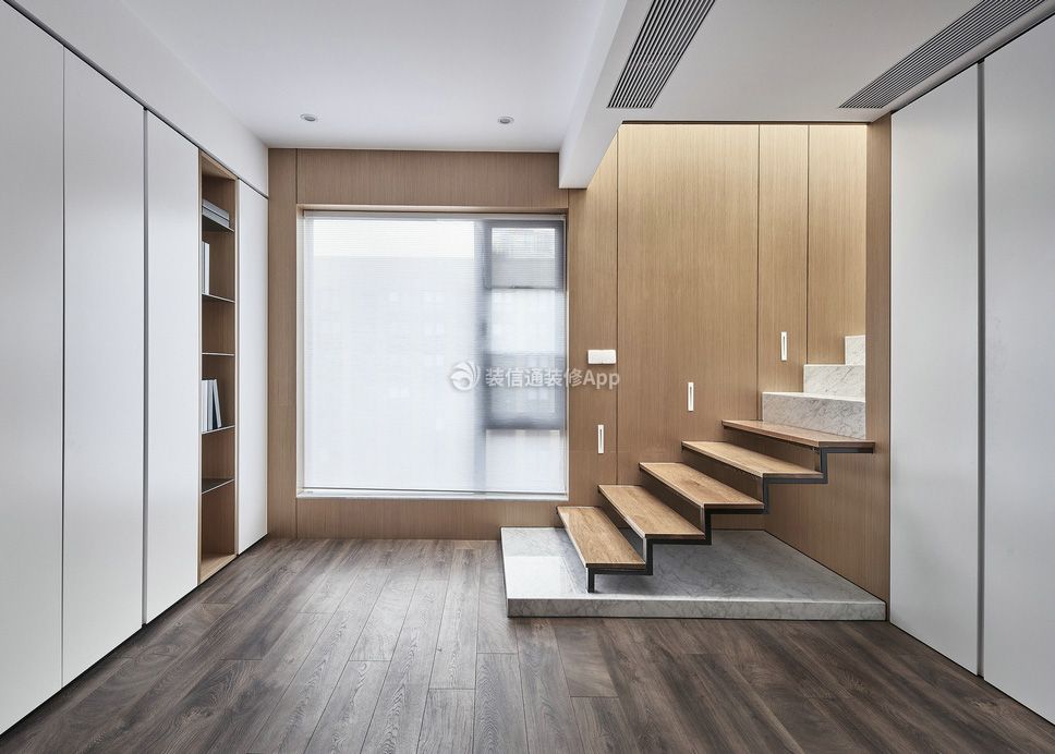 跃层室内楼梯简单装潢设计效果图