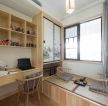 日式风格书房茶室一体装修效果图