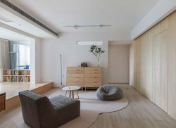 日式风格客厅懒人沙发装修效果图