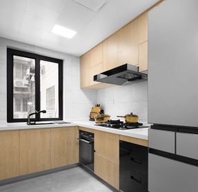 80平方米两居厨房现代简约装修效果图-每日推荐