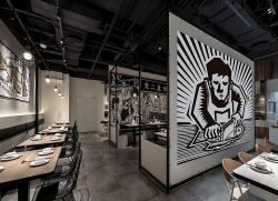 餐厅店面形象墙装修设计图