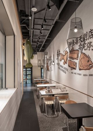 2023餐厅店面背景墙设计效果图
