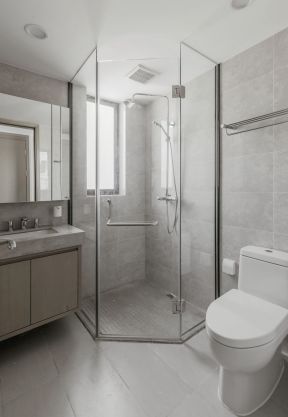卫生间淋浴玻璃效果图 卫生间淋浴房设计图