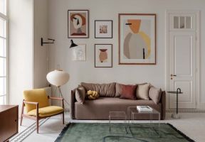 40平方米装修效果图 客厅沙发墙装饰图