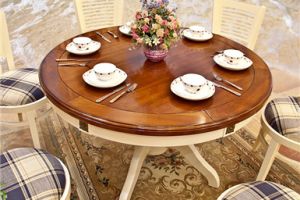 [中庭装饰]圆餐桌子的尺寸是多少 圆形餐桌如何选购