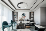 新中式风格客厅家具装潢设计图片