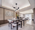 新中式风格三室两厅餐厅装饰设计图