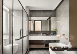 新中式风格卫浴间室内装修设计效果图