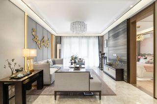 新中式风格家庭客厅装饰设计图