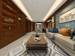 雍锦半岛140平米四居室美式风格装修案例