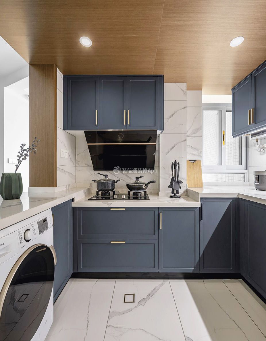 80平米房子厨房欧式风格装修效果图片